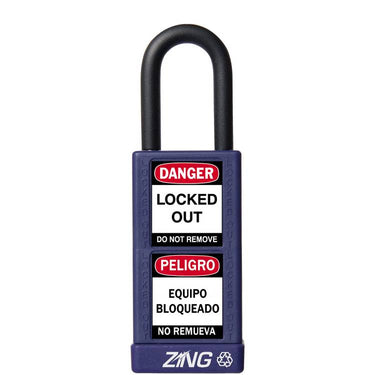 ZING Padlock, Keyed Alike, Purple- Model 7081